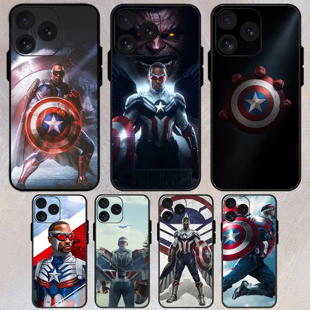 MINISO Капитан Америка храбрости новый мир Телефон чехол для iPhone 8 11 12 13 Pro 14 15 Mini X XR XS