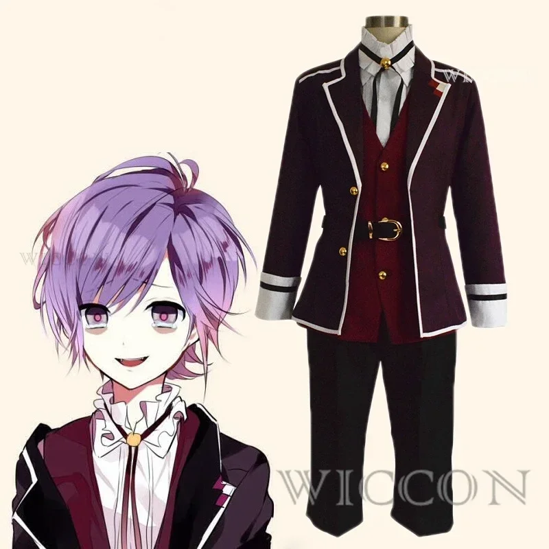SN88 Diabolik Lovers Косплей Kanato Sakamaki Костюм Мужская школьная форма Одежда Хэллоуин