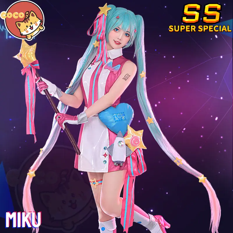 

Костюм для косплея CoCos-SS VOCALOID 2022 магический Мирай Miku, костюм для косплея VOCALOID Miku 10-я годовщина, магический будущий костюм и парик