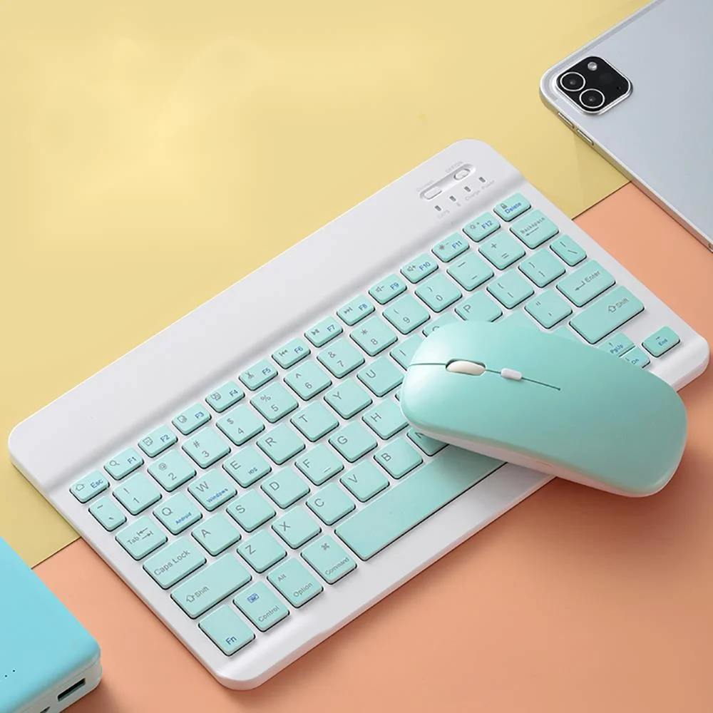 

Для клавиатуры iPad Teclado Bluetooth, выключите беспроводную мышь для Xiaomi Samsung Huawei планшета Android IOS Windows phone