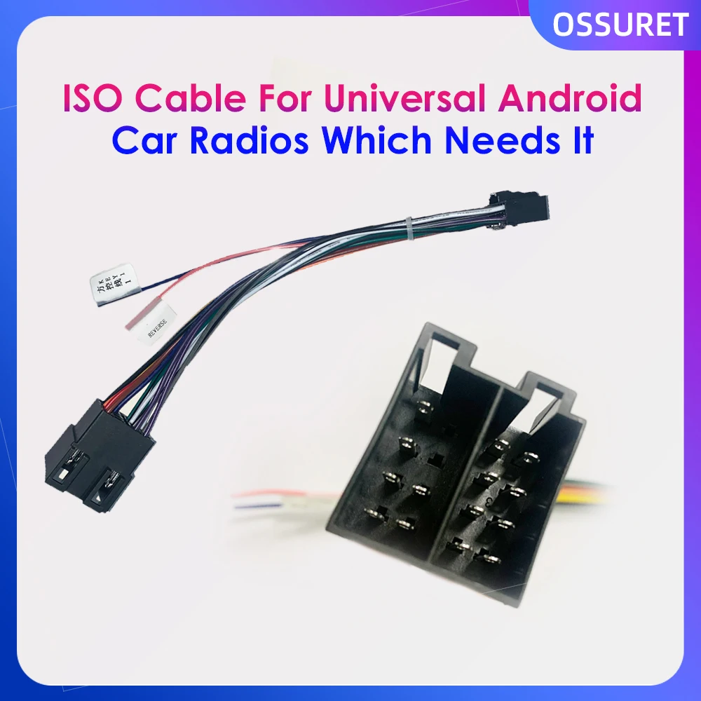 

Car Monitor ISO Wire Cable Only Fits for Our Store Universal Car Radio Players Which Needs It