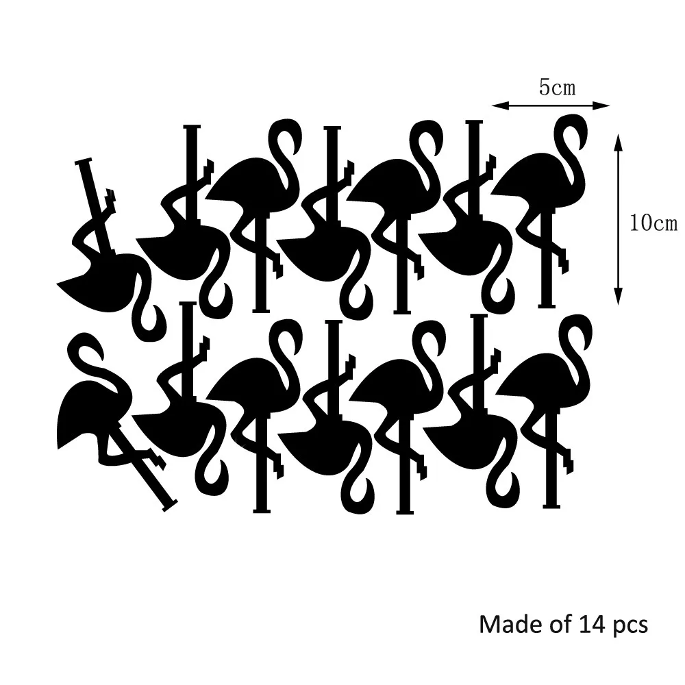 Акриловые зеркальные настенные зеркала для дома с Фламинго JM253 |