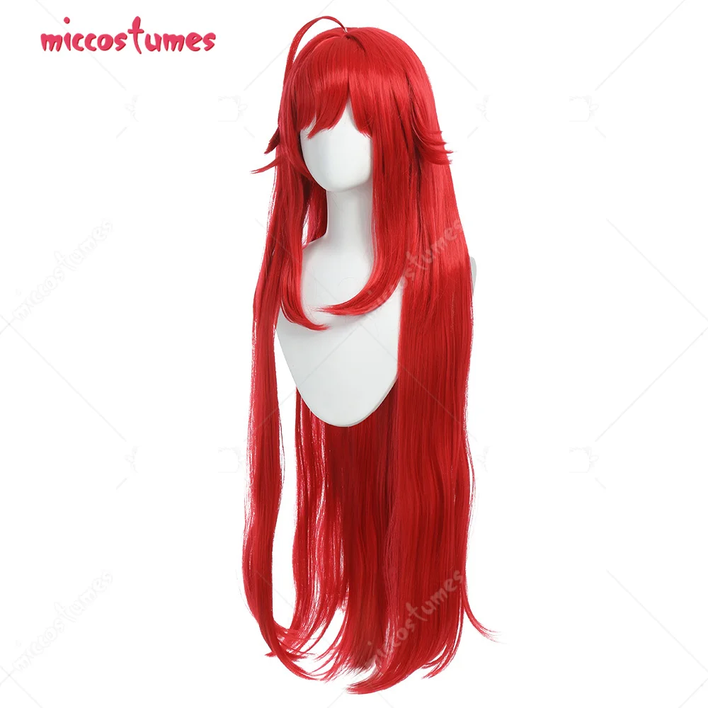 Женский парик для косплея на Хэллоуин Красный длинный с челкой | Тематическая