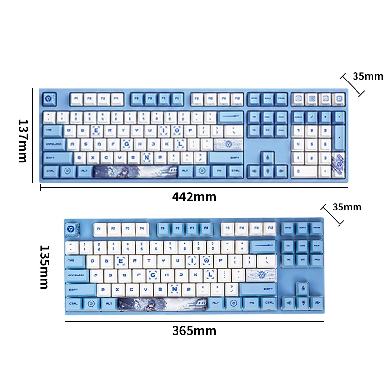 

Lenovo original mechanical keyboard rescuer X Amilo co-branded 108key 87key games esports office dual keyboard
