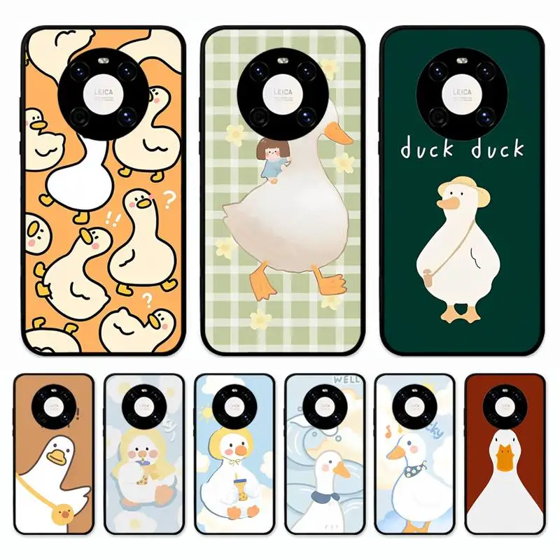 

Duck Phone Case for Huawei Mate 20 10 9 40 30 lite pro X Nova 2 3i 7se