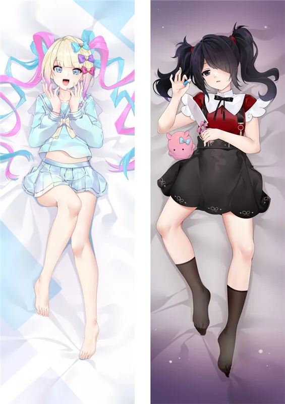

Anime Game NEEDY GIRL OVERDOSE Cosplay Dakimakura Pillow Case Hugging Body Prop