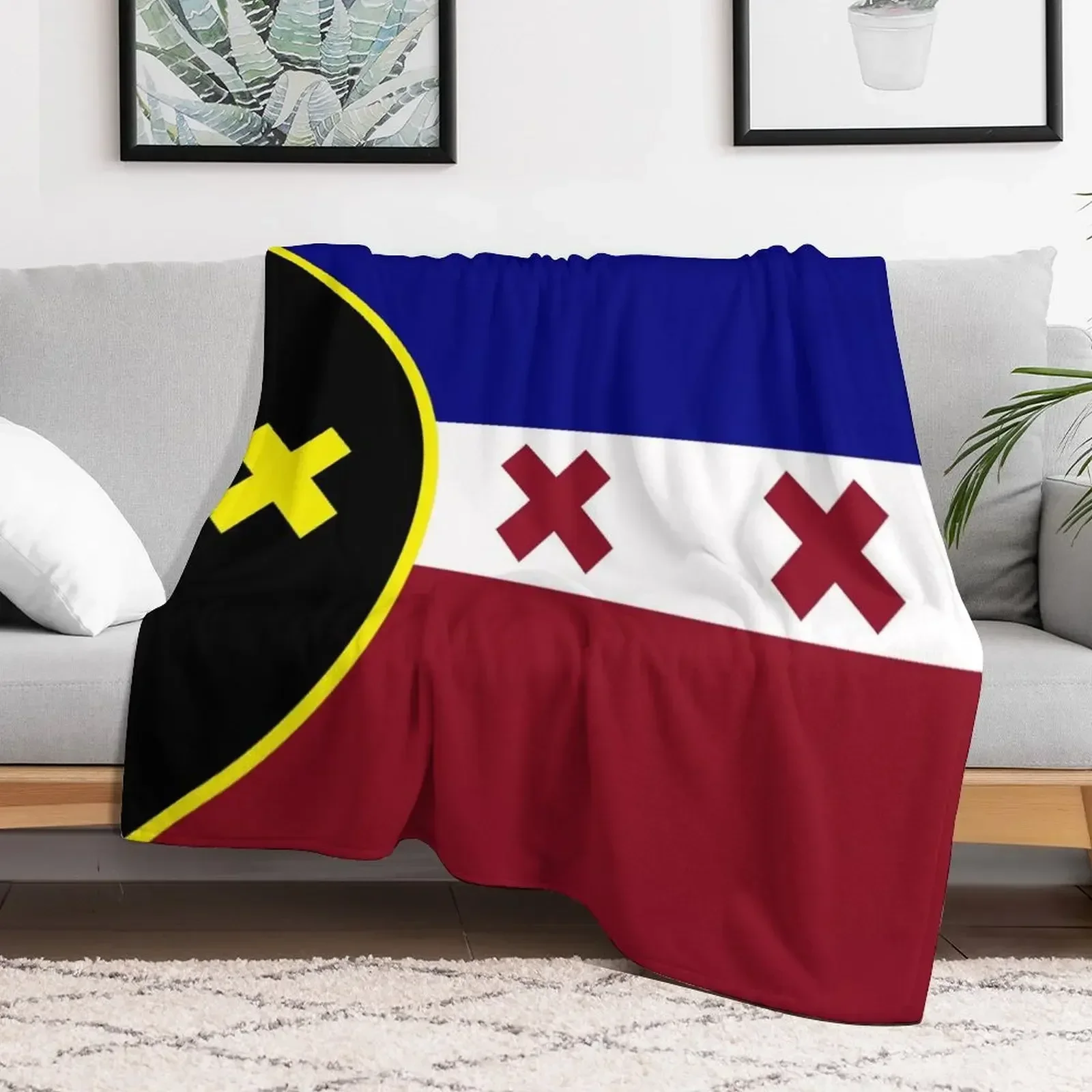 Флаг Лемберга плед мягкий