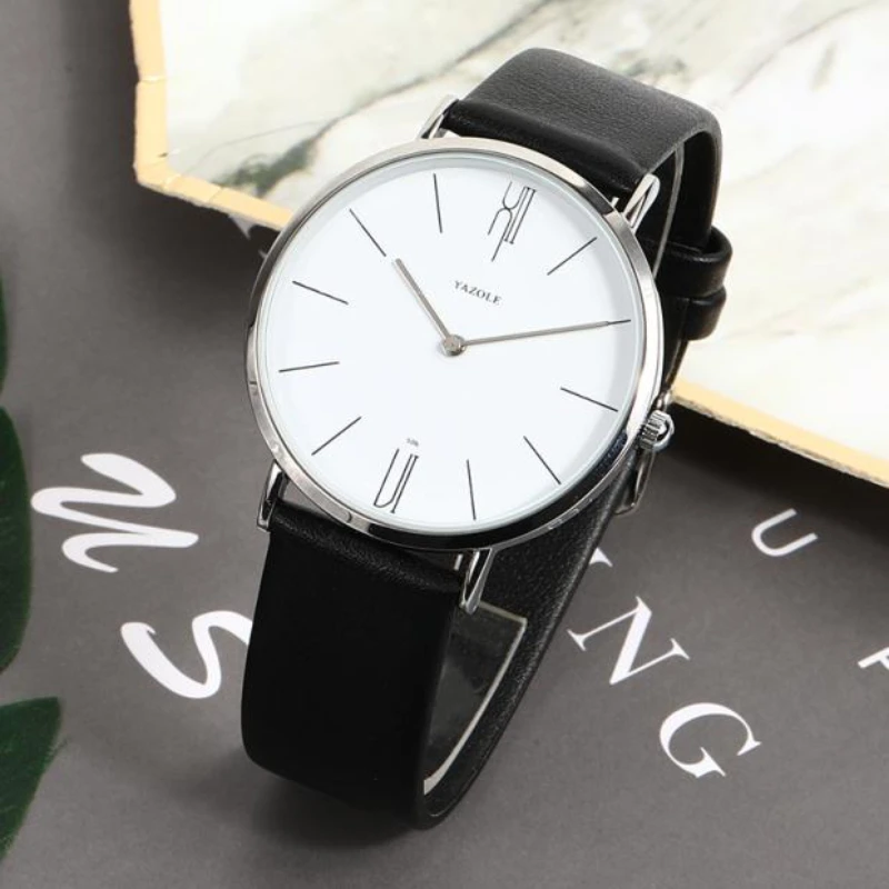 2022 New Simple Men's Watch Leather Quartz Watch Men's Business Watch Watch Casual Clock Men's Relogio Masculino