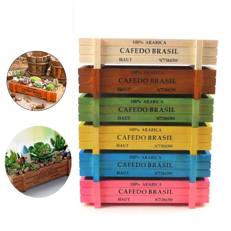 

Retro Wooden Succulent Flower Pot, Rectangular Old Wooden Box, Succulent Plant Combination, Wooden Flower Pot, Wooden Box