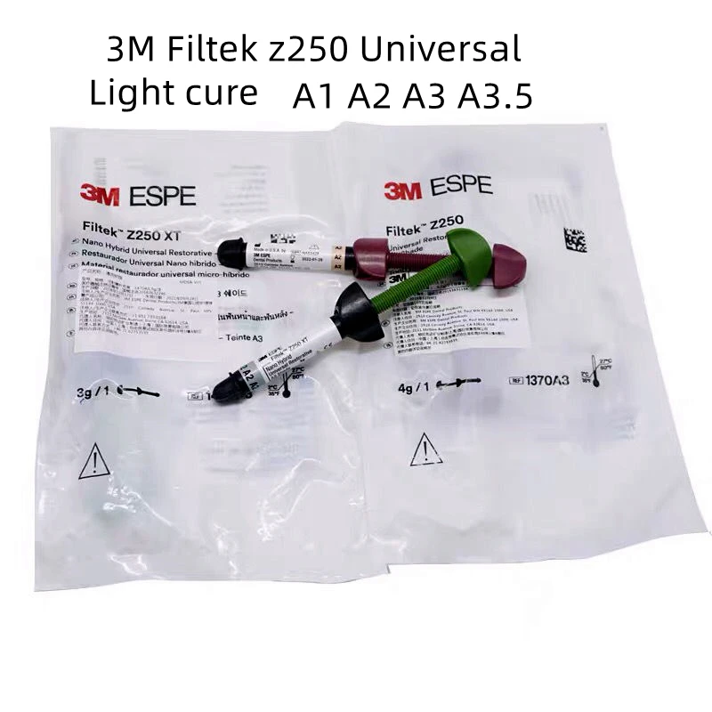 

Dental Filling Composite Resin 3M ESPE Filtek Z250 Light Cure Composite 3g&4g/Syringe A1 A2 A3 A3.5 Shade Dentistry Materials