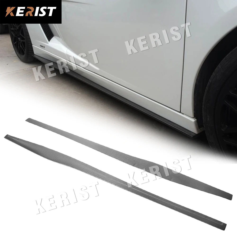 Для Lamborghini Gallardo LP550 LP560 LP570 Superleggera стиль углеродное волокно сбоку юбка нижняя часть 2 шт. стайлинга автомобилей Для Lamborghini Gallardo LP550 LP560 LP570 Superleggera стиль углеродное волокно сбоку юбка нижняя часть 2 шт. стайлинга автомобилей