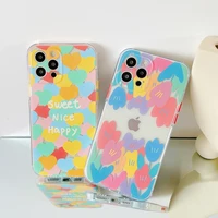 for iphone 11 case painted style soft tpu camera protective cover for iphone 12 13 pro max xr xs max x 7 8 plus se 2020 case
