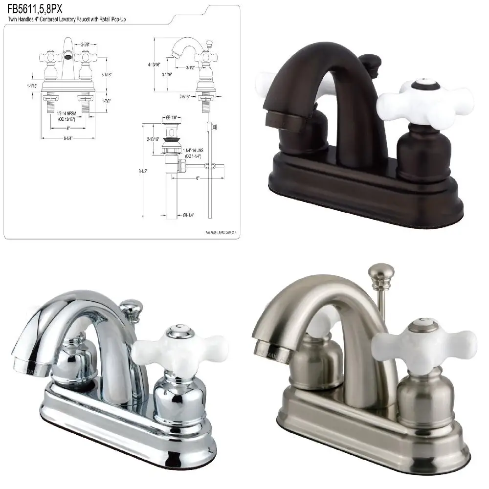 

Upgrade Your Sink with this Luxurious and Stylish 4 Inch Oil Rubbed Bronze Centerset Bathroom Faucet - 156 characters