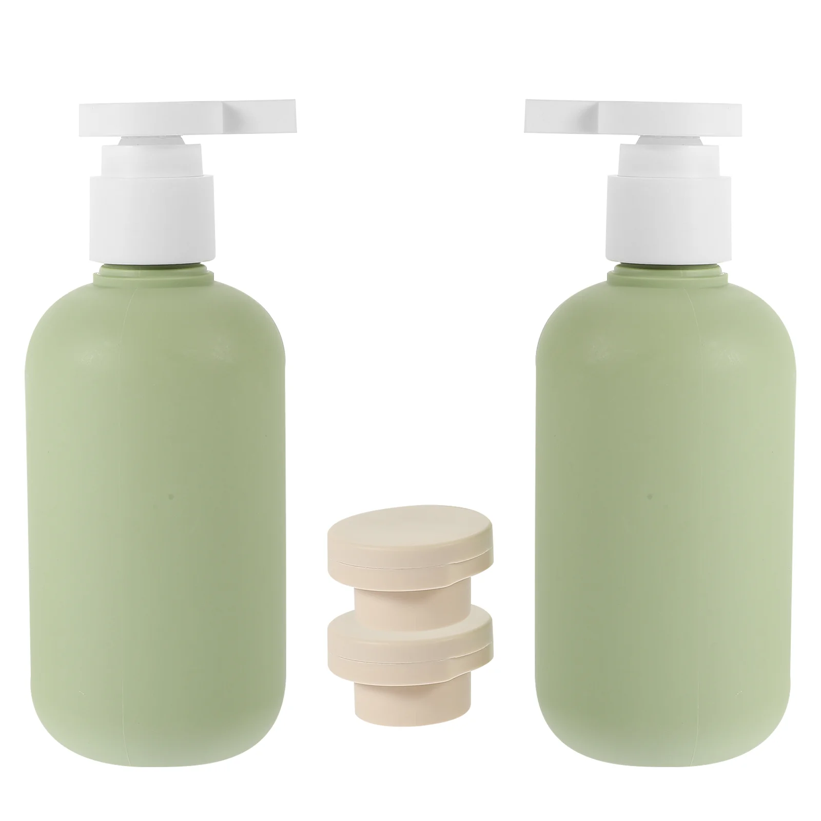 

2 Pcs Shampoo Bottles Lids Empty The Family Lotion Plastic Travel Household