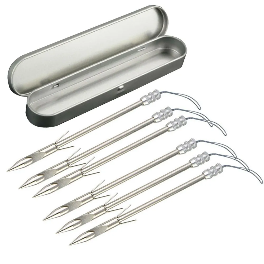 

Arrowhead Fishing Darts Arrowhead Tip Fishing Darts With Box Detachable Fishing Archery Kit Outdoor Silver Hot Sale