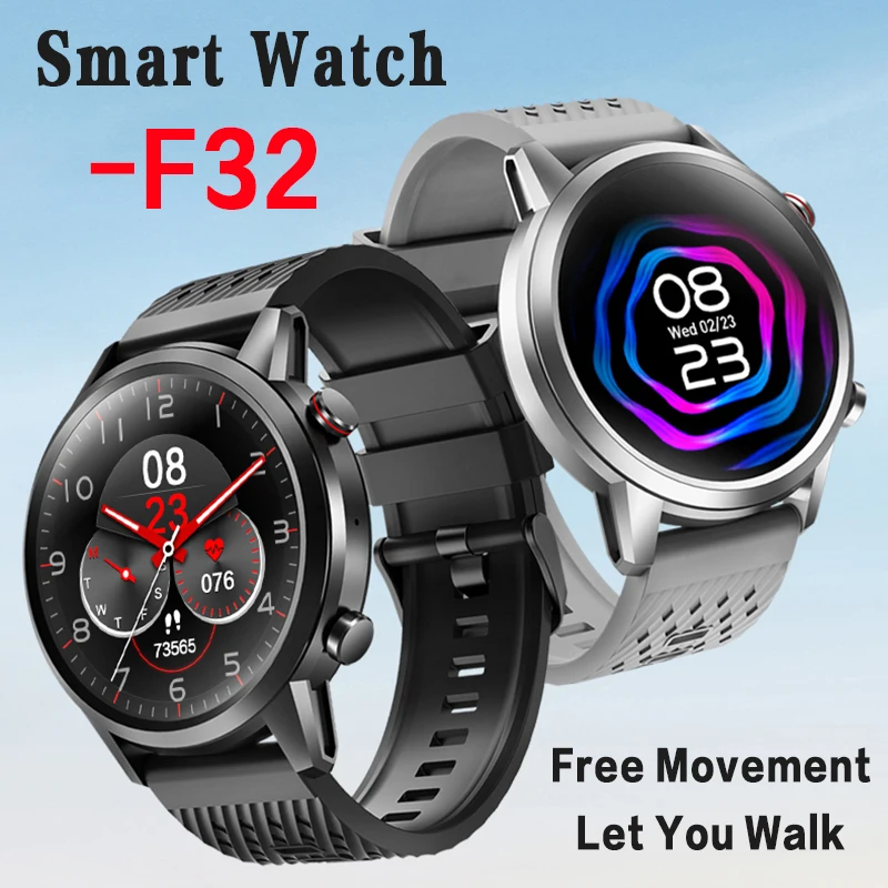 

F32 Smartwatch With Payment Function Heart Rate Blood Pressure Bluetooth Talking Sports Music Touch Screen Watch For Men/Women