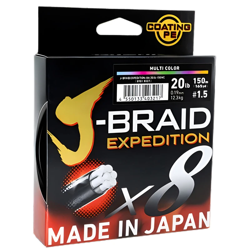 Рыболовная леска DAIWAPE J-Braid 300 м ПЭ 8 нитей 14-100LB Япония 8X плетеная для морской