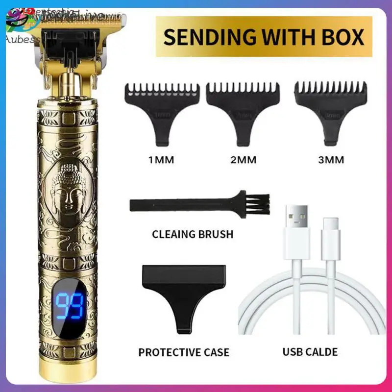 

Машинка для стрижки волос T9, Беспроводная Машинка для стрижки волос, профессиональный мужской триммер для волос с USB-разъемом, машинка для бороды для парикмахера