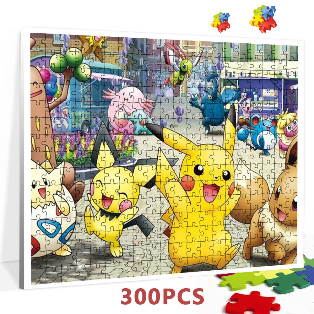 

Pikachu Puzzles for Adults 1000 Pieces Paper Jigsaw Puzzles Educational Intellectual Decompressing Diy Puzzle Game Toys Gift