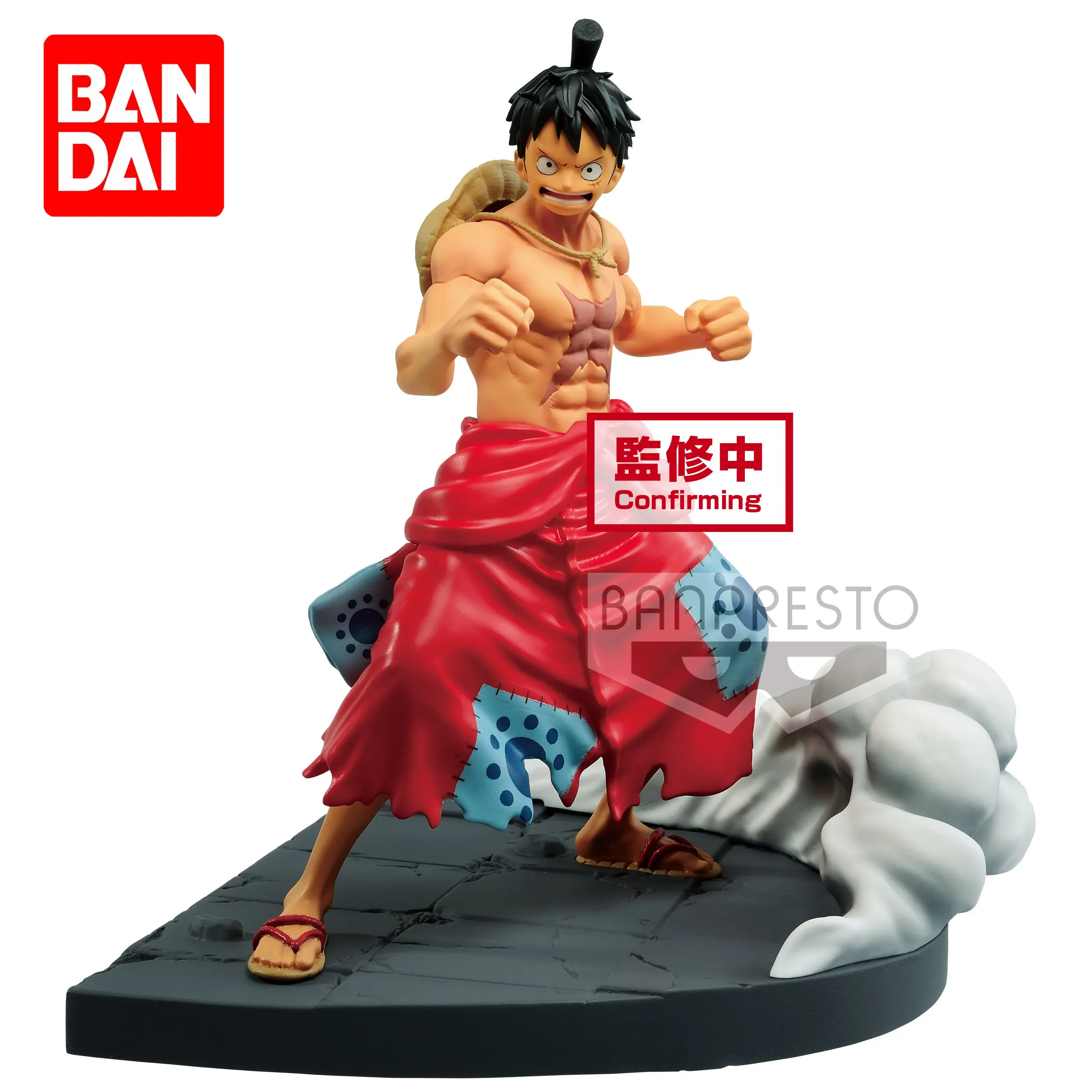 

Bandai BANPRESTO Authentic LOG FILE ONE PIECE Monkey D.Luffy Action Figure Anime Model Desktop Decorations Collectible Toys Gift