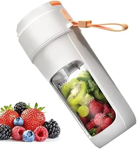 

Blender Batidora de batidos, 340 ml, batidora portátil Mini Jug Blenders, batidora personal multifuncional para zumos frescos,