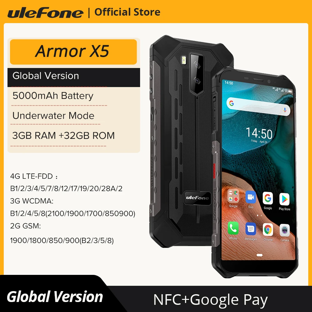 Ulefone Armor X5  Android 11 Rugged Waterproof  Smartphone I