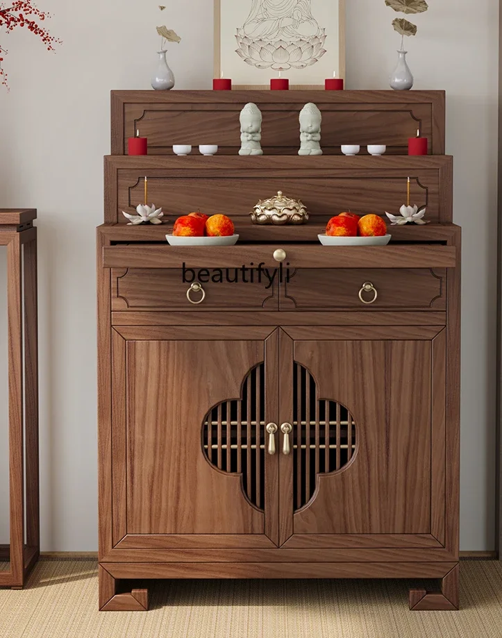 Новый китайский черный орех из массива дерева домашний тибетский стиль