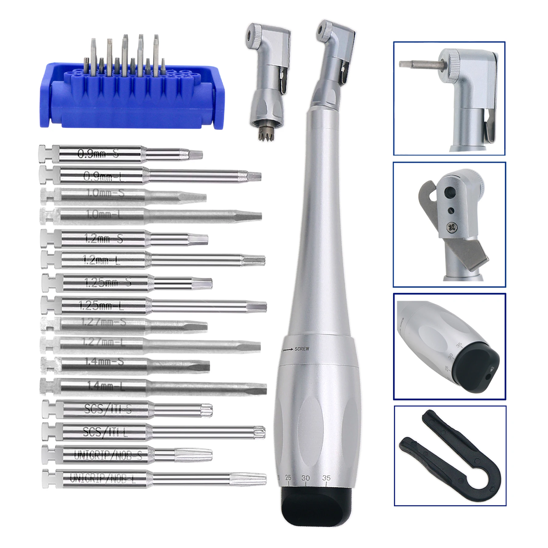 Dental SD Torque Driver Torque Wrench Handpiece Universal Surgident 16 Driver Dental Implant Restoration Tools