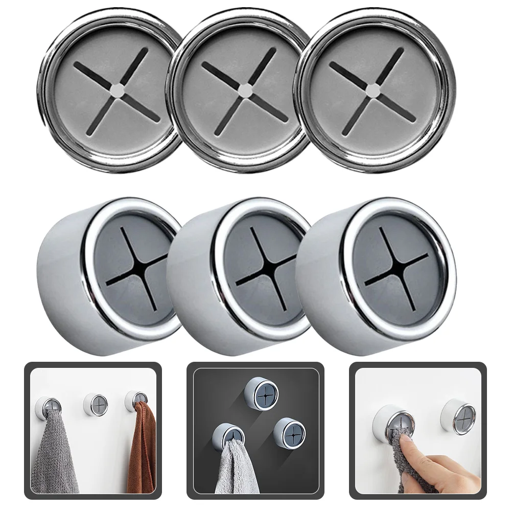 

6Pcs Bathroom Towel Hanger Bathroom Towel Hooks Kitchen Towel Hooks Towel Hanger Kitchen Towel Hanger