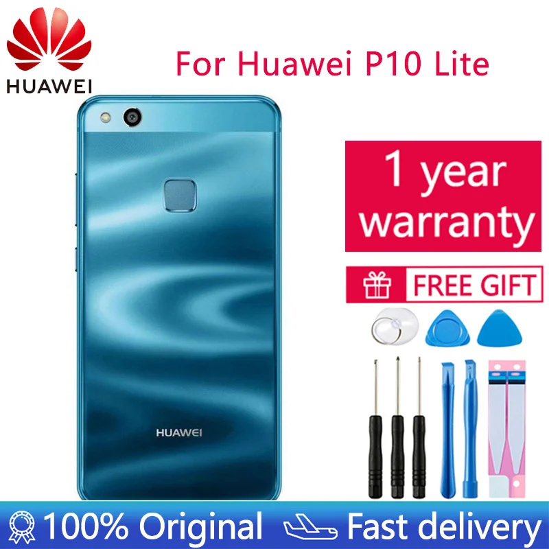 

Запасные части для huawei P10 Lite/Nova Lite, стеклянная крышка для Huawei p10lite, задняя крышка аккумулятора с клейкой наклейкой