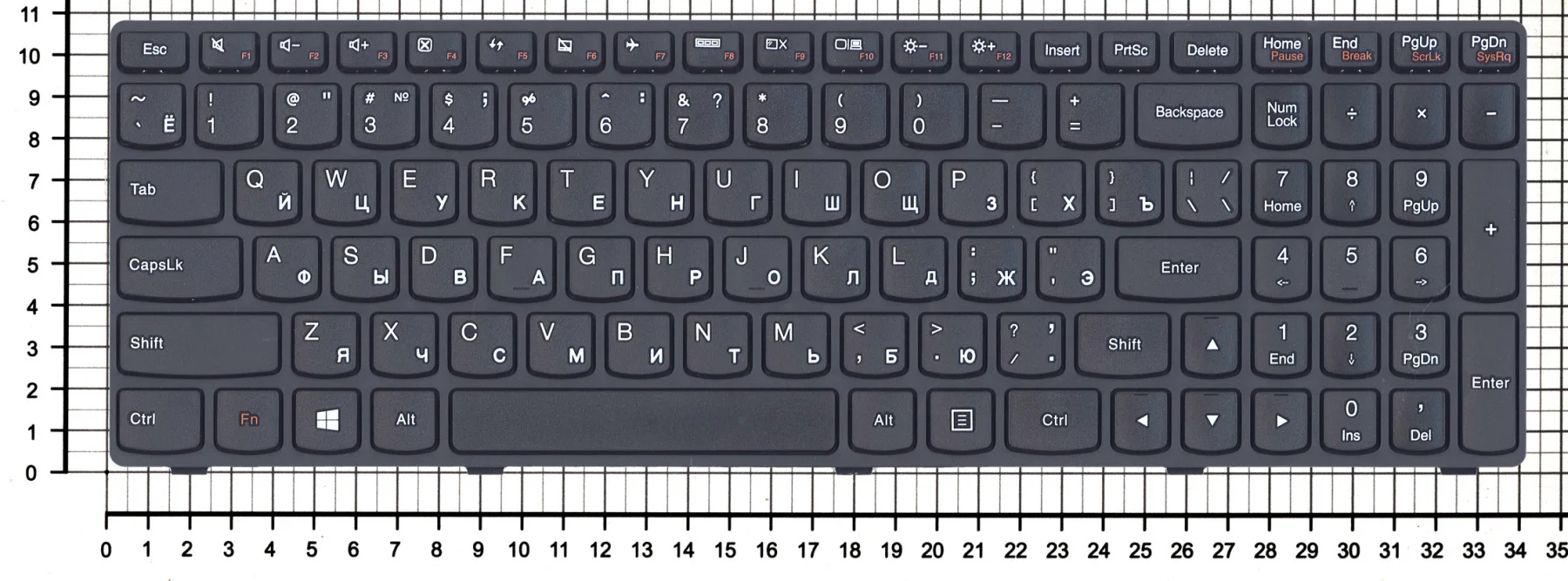Клавиатура для Lenovo G500 черная с черной рамкой версия 1 | Компьютеры и офис