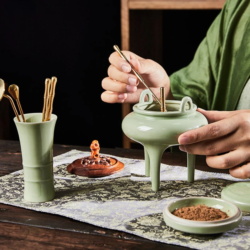 

Citron Set Citron Tools Face Powder Taoist Incense Utensils Incense Molding Home Incense Burner Ceramic Incense Burner Gift