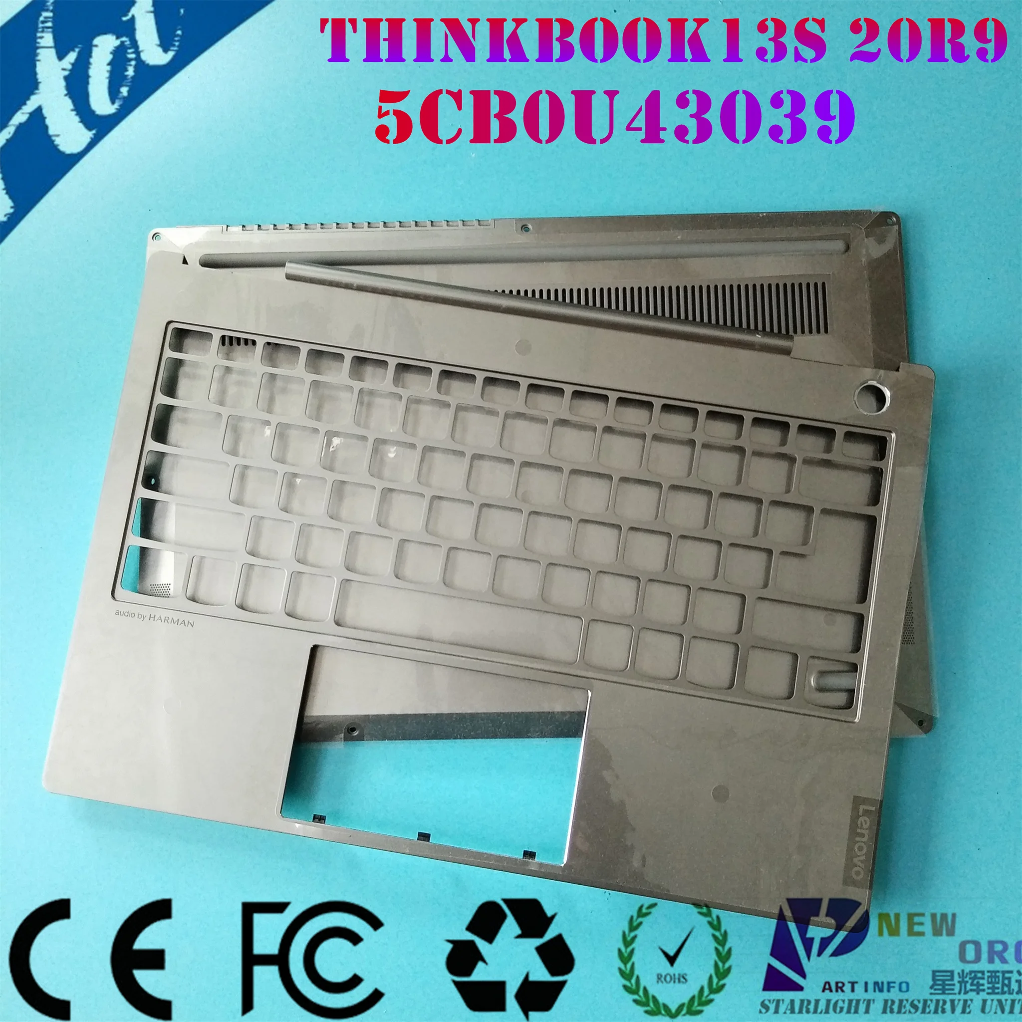 

NEW ORG laptop Case For LENOVO THINKBOOK 13S K3 V6-13PRO S540-13 IWL IML 2019 20r9Palmrest Bottom base 5cb0u43039