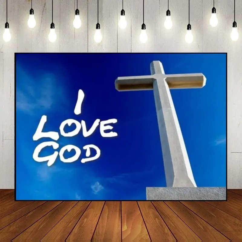 

Christian Crucifix Decoration Background Photography Backdrops Party Birthday Renaiss Photo Baby Shower Custom Backdrop Studio