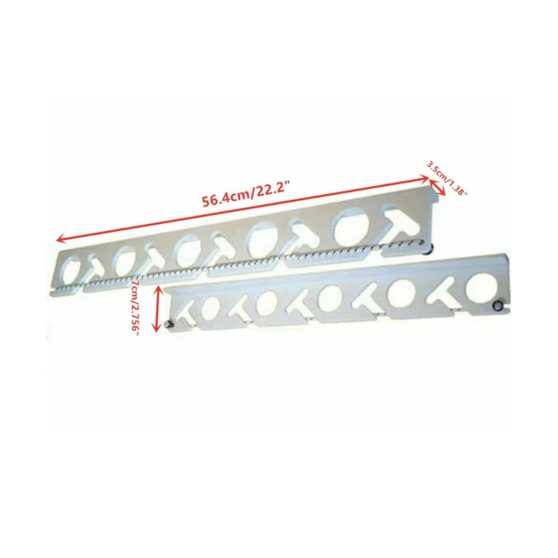 Горизонтальный держатель для удочки на 10 удочек настенная стойка гаража стены