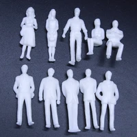 1020 pcs 150 scale miniature white figures architectural model people abs plastic unpainted diorama for railway train layout
