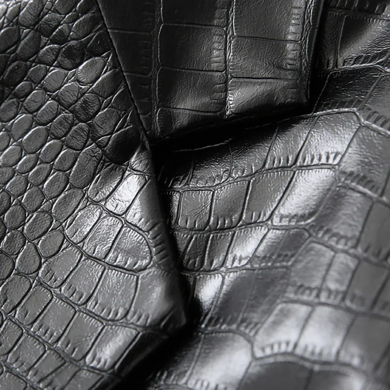 Lady Fashion Genuine Leather Jackets Crocodile Pattern Sheepskin Coat Women Turn Down Collar TF5401