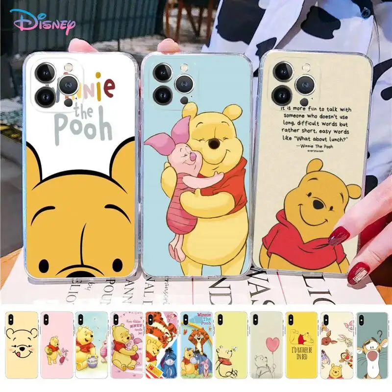 

Disney Winnie the Pooh Phone Case for iPhone 11 12 13 mini pro XS MAX 8 7 6 6S Plus X 5S SE 2020 XR case