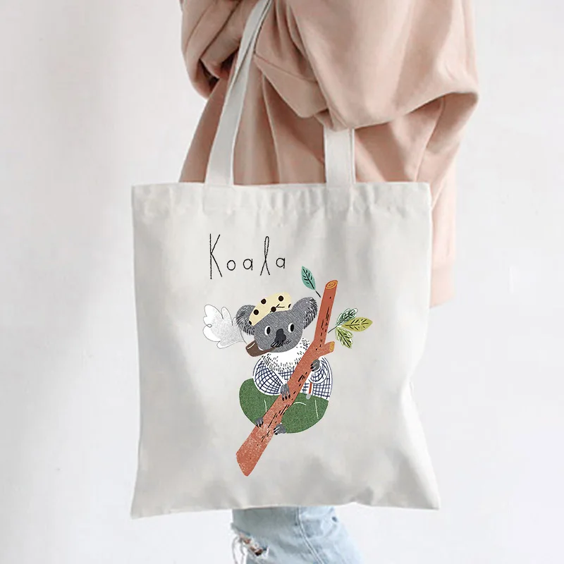 

Women Cotton Harajuku Canvas Bag Shopping Bag Fun Casual Cartoon Print Bag Large Cute Women Shoulder Bags Handbag Tote for Girls
