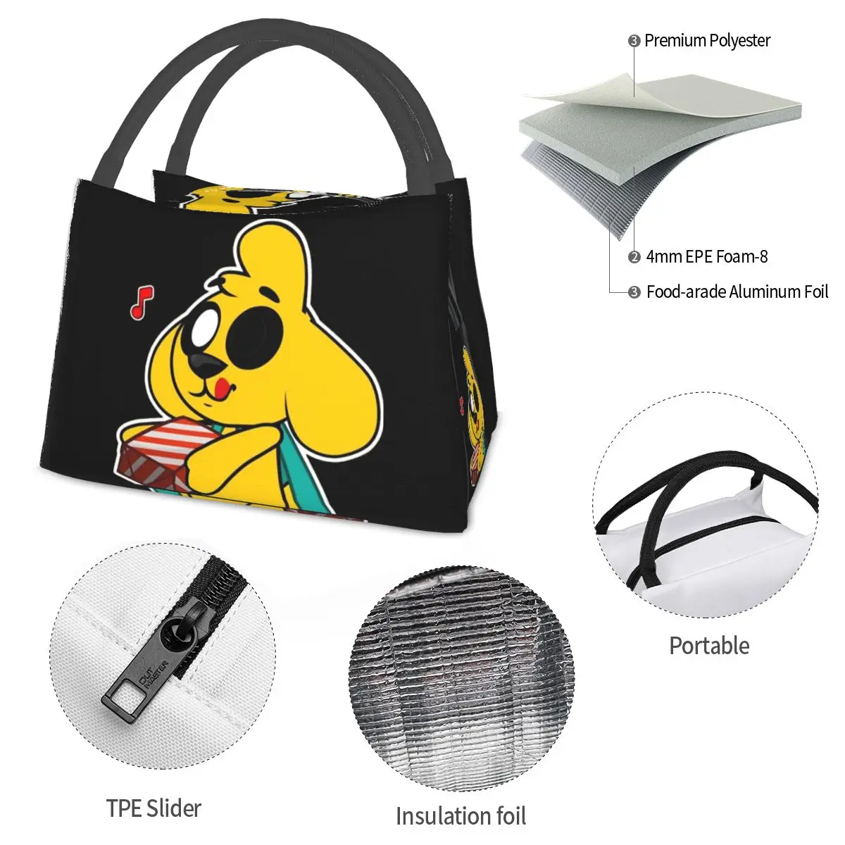 Mikecrack 123 сумки для обеда изолированная коробка бенто герметичная сумка пикника