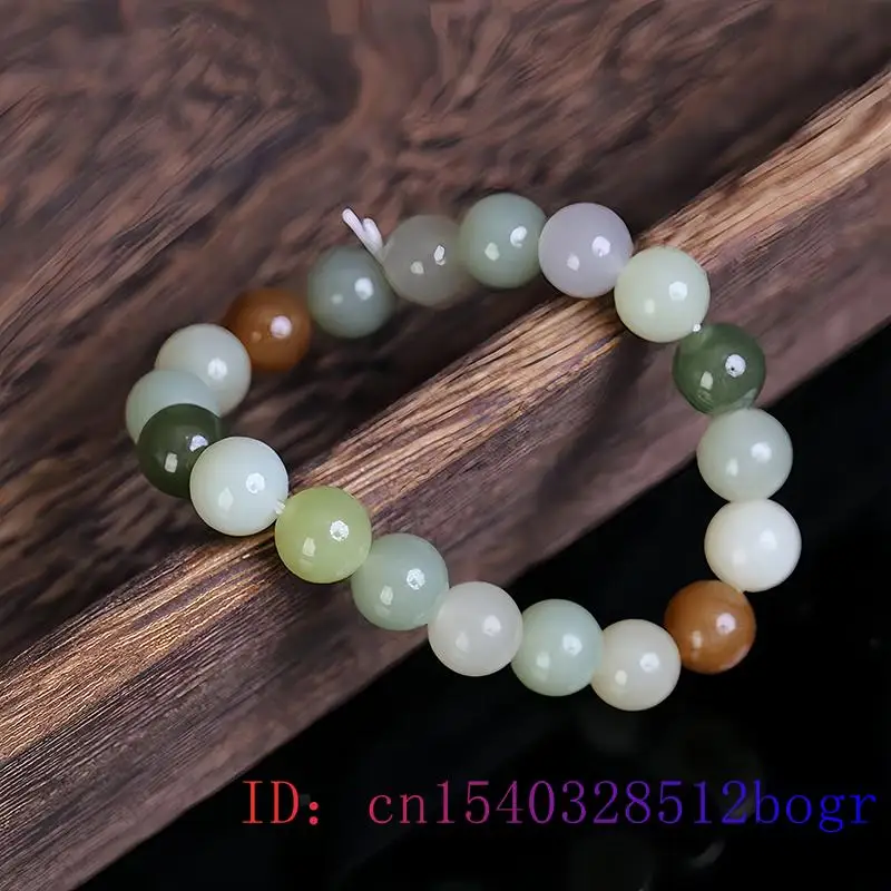 Браслет из нефритовых бусин Hetian натуральный нефритовый резной Шарм дизайнерский