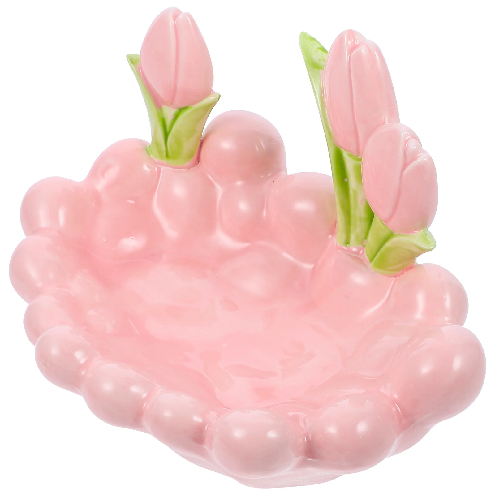 

Makeup Tray Storage Plate Ceramic Perfume Jewelry Dish Necklace Ring Entryway Key Trinkets