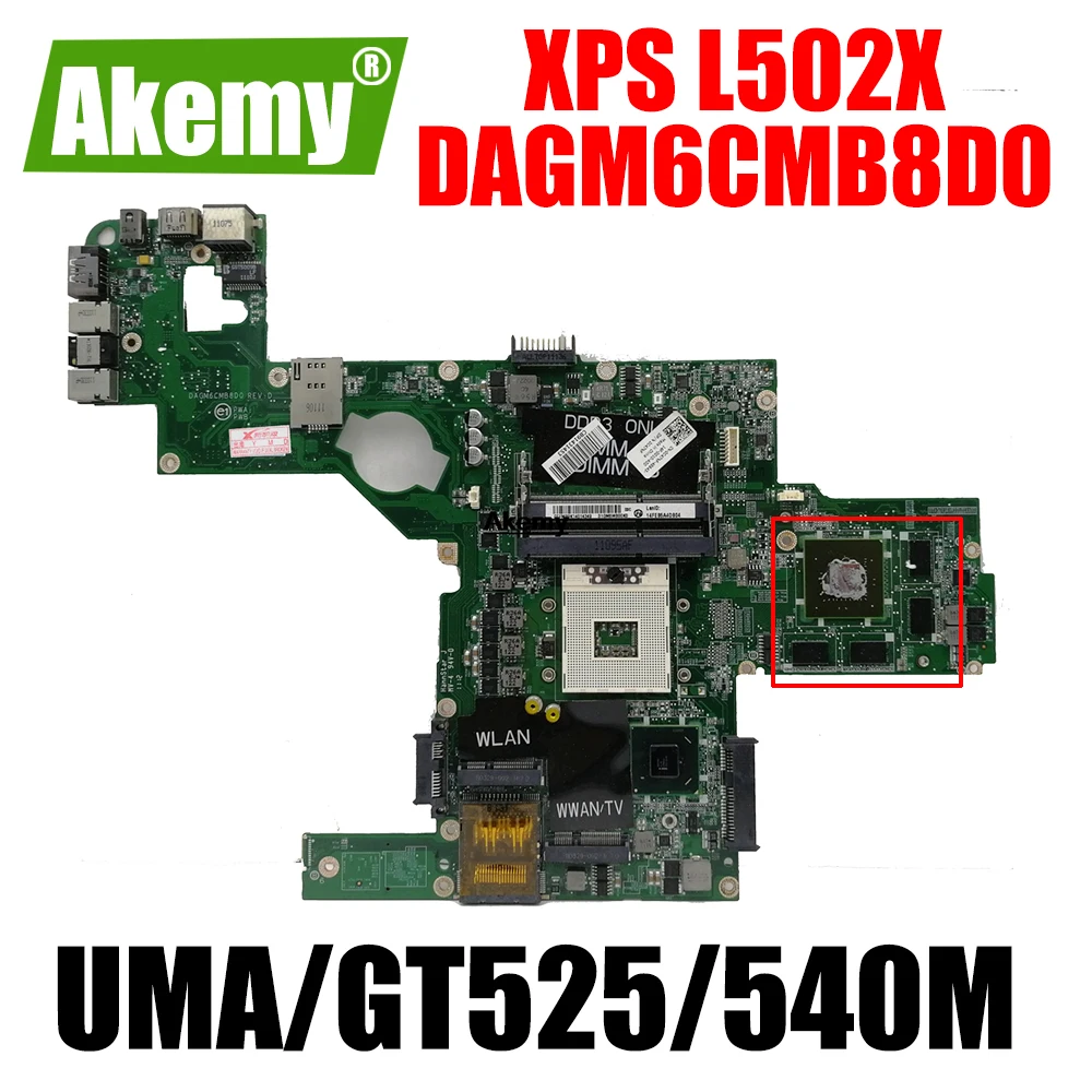 

CN-0NXH8C CN-0714WC For Dell XPS L502X Laptop motherboard DAGM6CMB8D0 Main board With HM67 DIS or UMA 100% Fully Tested