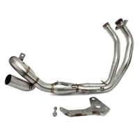 high quality for fz07 mt07 14 17 motorcycle middle muffler exhaust pipe header tube link manifold
