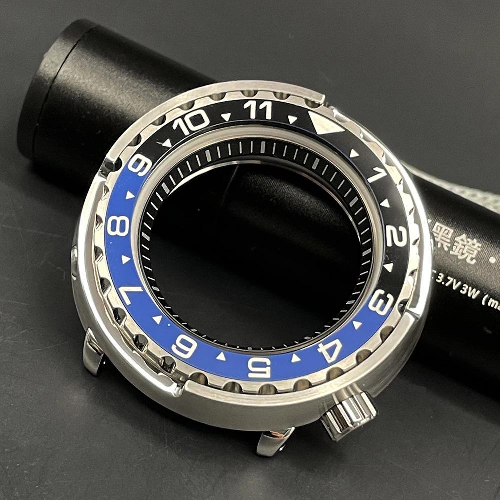 Чехол для часов Seiko Tuna из нержавеющей стали с сапфировым стеклом и керамическими