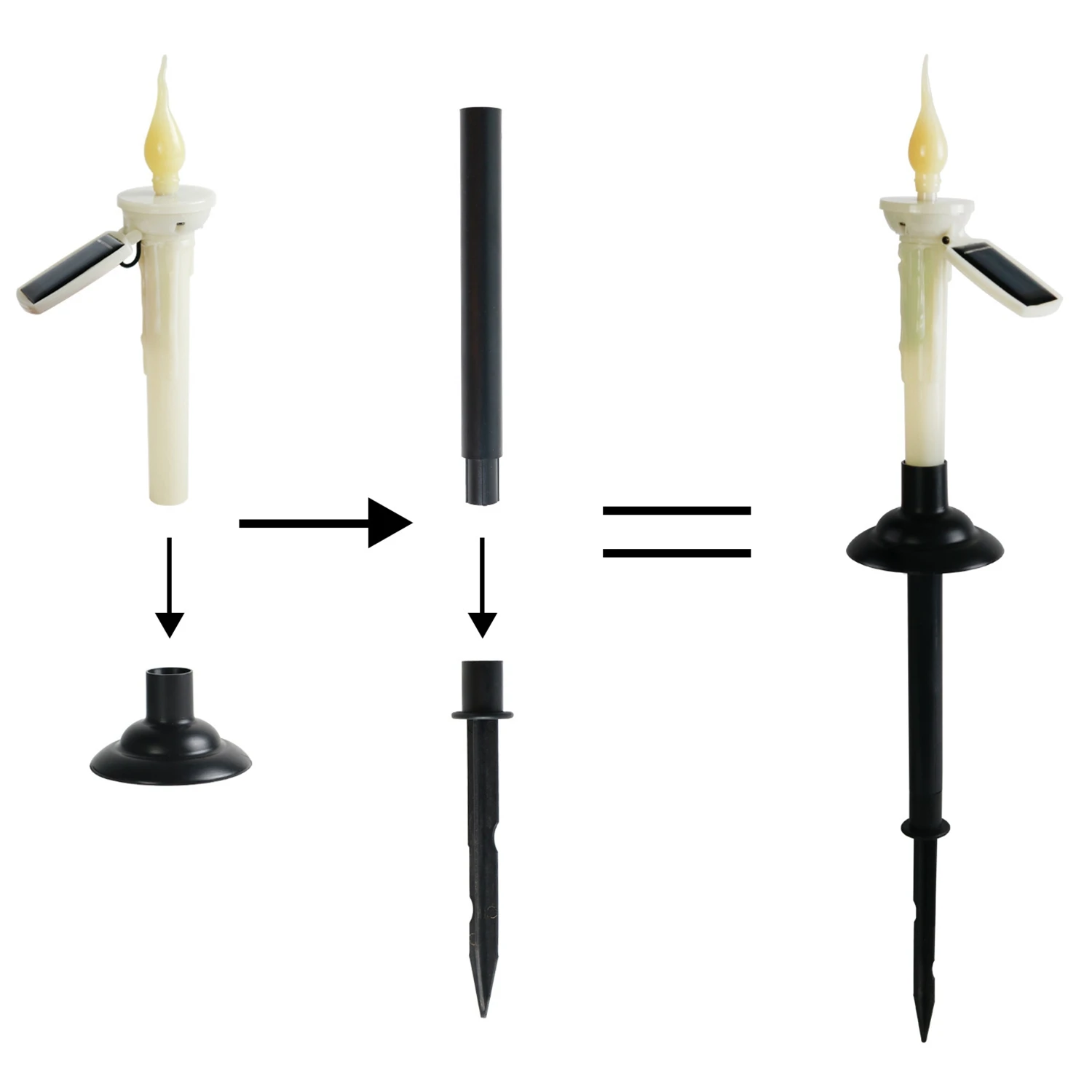 Солнечные фонари для дорожек свечи газонные лампы садовый светильник патио