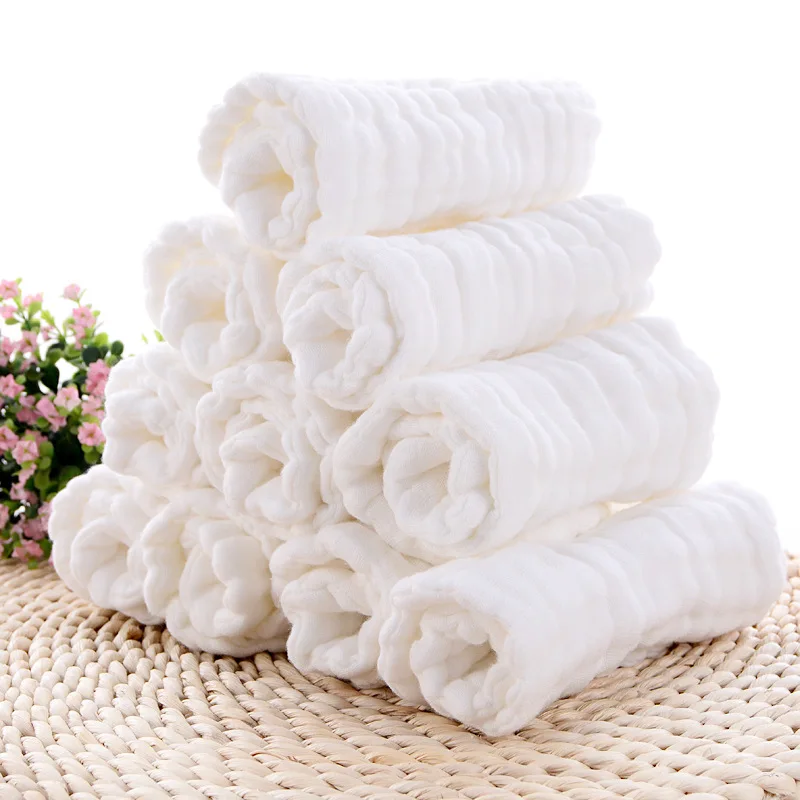 

Diapers Ecological Reusable Diaper Insert 12 Layers Organic Muslin Cotton Baby Snap In Nappy Liners Newborn Toddler
