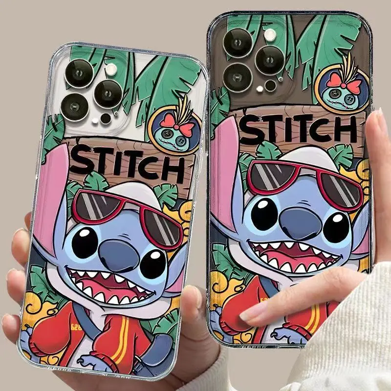 Мягкий чехол TR99 Stitch для iPhone 16 15 14 Plus 13 Mini12 11 Pro X XS Max XR 8 7 6 6S 5 5S SE