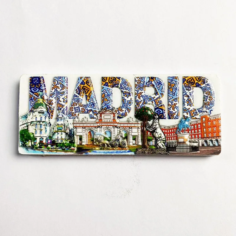 Туристические сувениры в Мадриде Плаза Плюс ворота щелочи 3D наклейка на