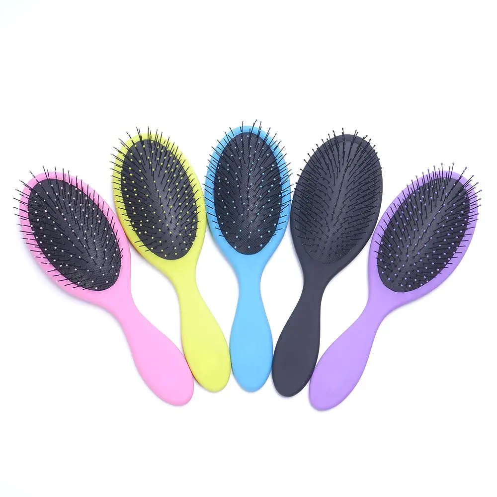 

Salon Care Detangling Kids Women Hair Brush Tangle Wet Dry Bristles Handle Tangle Detangling Comb Hairbrush Hairdressing Styling